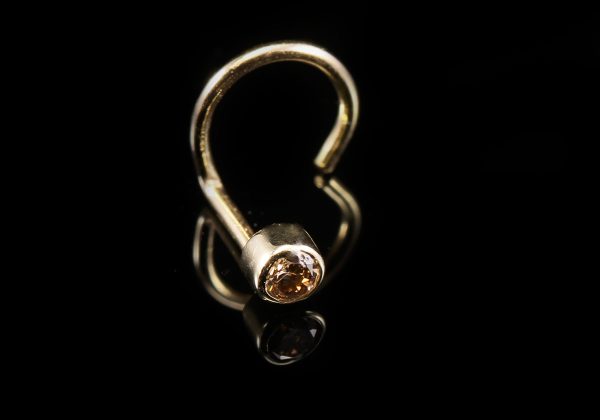 Gyémánt arany orr piercing 0.035